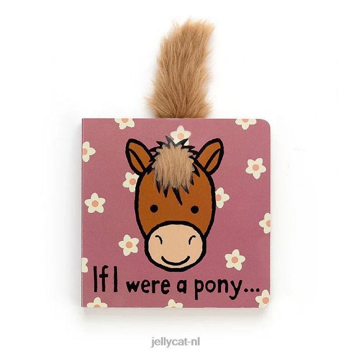 Jellycat Als ik een pony was meerkleurig boek NJJ68707 boek