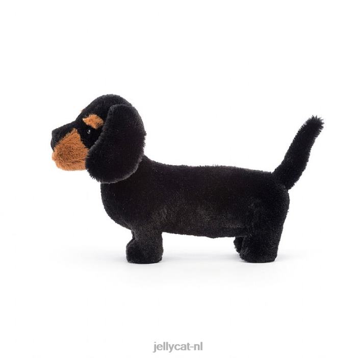 Jellycat Freddie worsthond zwart NJJ68721 speelgoed-