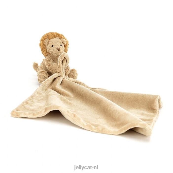 Jellycat Fuddlewuddle leeuw fopspeen geel NJJ68689 speelgoed-