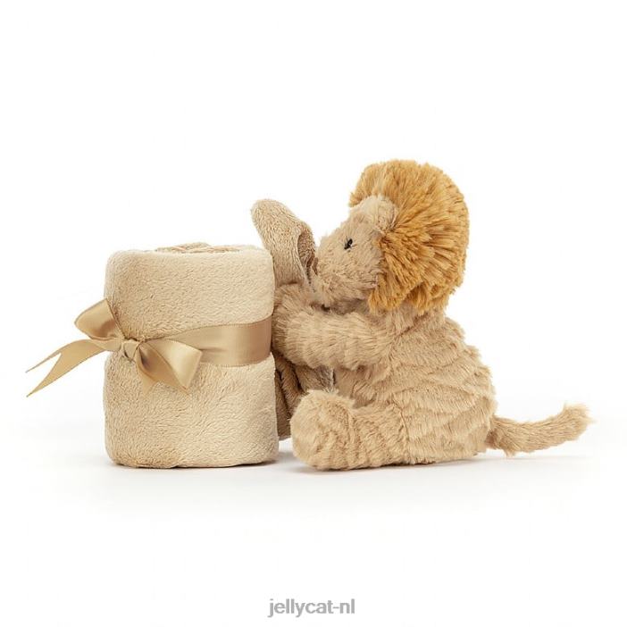 Jellycat Fuddlewuddle leeuw fopspeen geel NJJ68689 speelgoed-