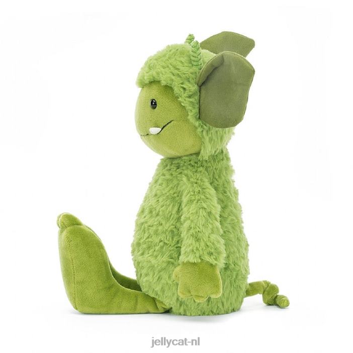 Jellycat Grizzo gremlin groen NJJ68153 speelgoed-