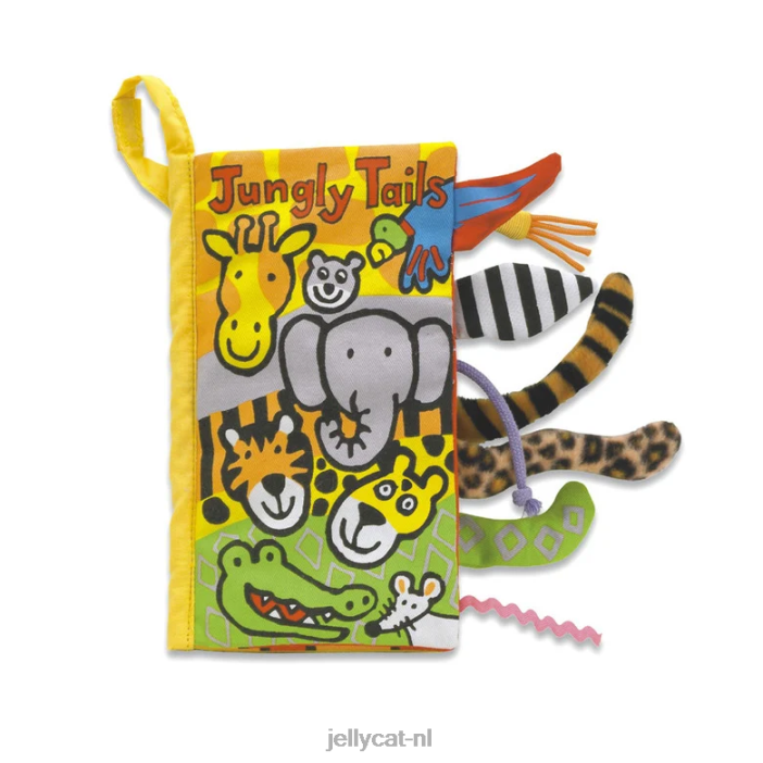 Jellycat Jungly Tails boek meerkleurig NJJ68754 boek