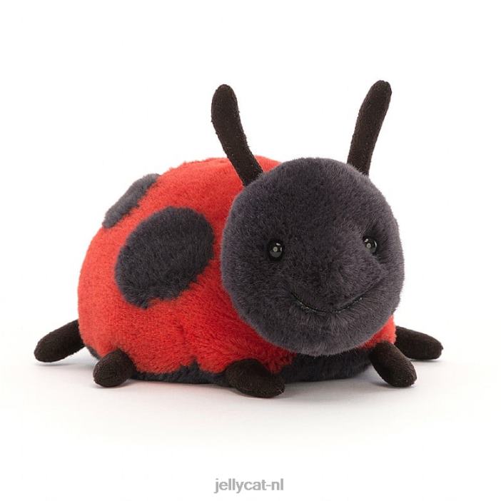 Jellycat Layla lieveheersbeestje rood NJJ68129 speelgoed-