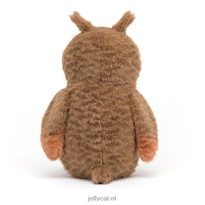 Jellycat Oakley-uil bruin en wit NJJ68372 speelgoed-