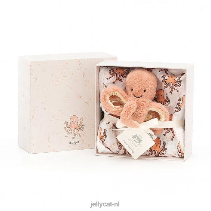 Jellycat Odell Octopus cadeauset meerkleurig NJJ68749 speelgoed-