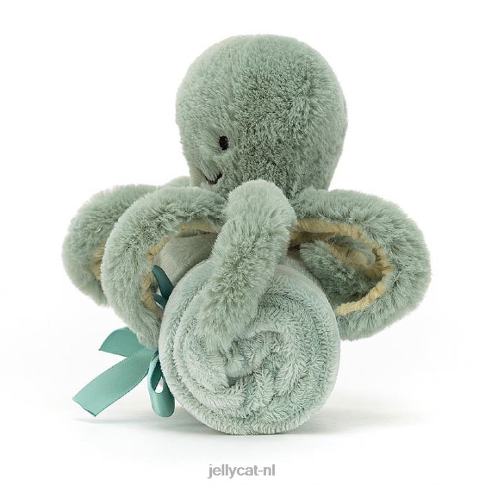 Jellycat Odell Octopus fopspeen abrikoos NJJ68768 speelgoed-
