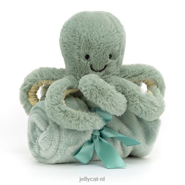 Jellycat Odell Octopus fopspeen abrikoos NJJ68768 speelgoed-