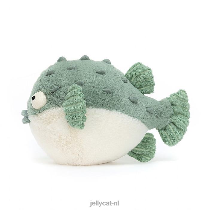 Jellycat Pacey kogelvis blauw en crème NJJ68112 speelgoed-