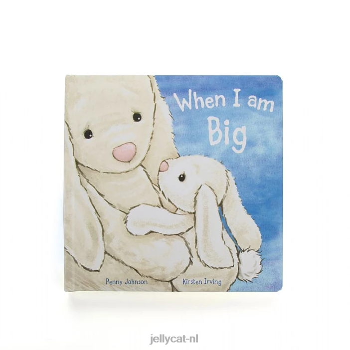 Jellycat When I Am Big Book en verlegen Bunny Cream NJJ68734 boek