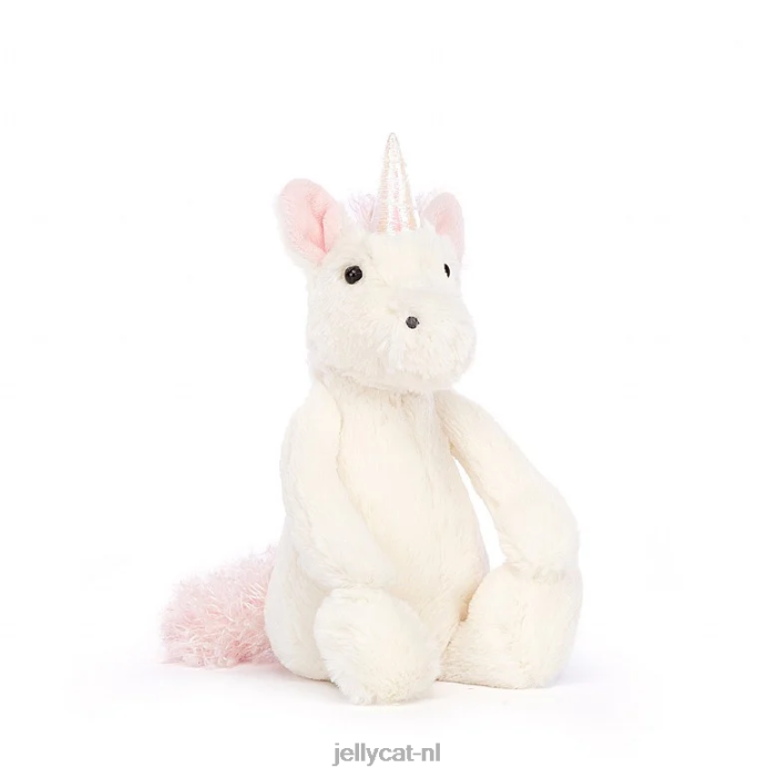 Jellycat als ik een eenhoornboek was en een verlegen eenhoornwit NJJ68770 boek