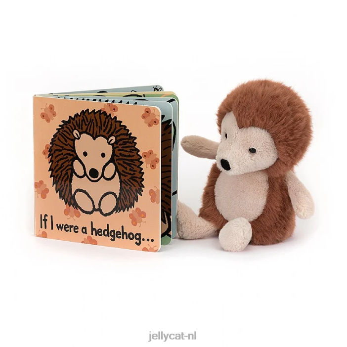 Jellycat als ik een egelboek was en wilgenegel bruin NJJ68793 boek