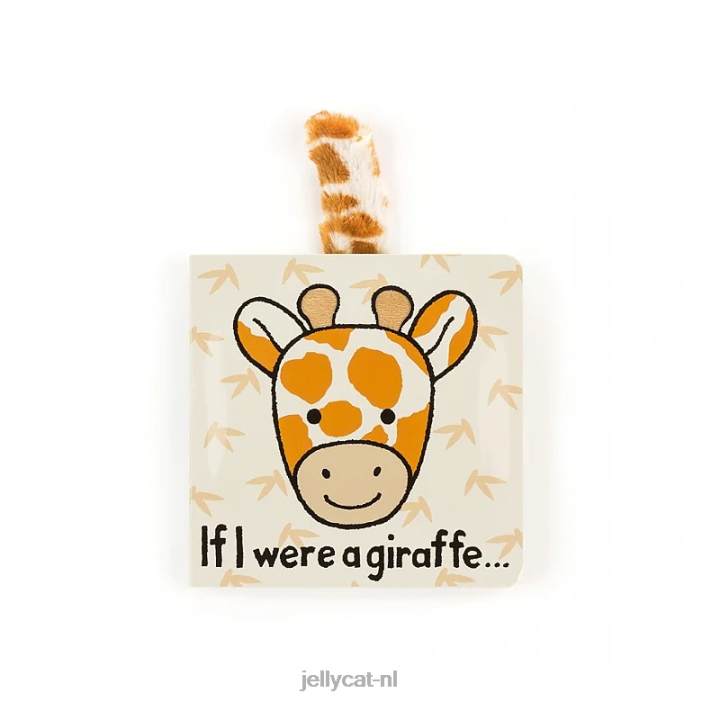 Jellycat als ik een giraffe was meerkleurig boek NJJ68722 boek