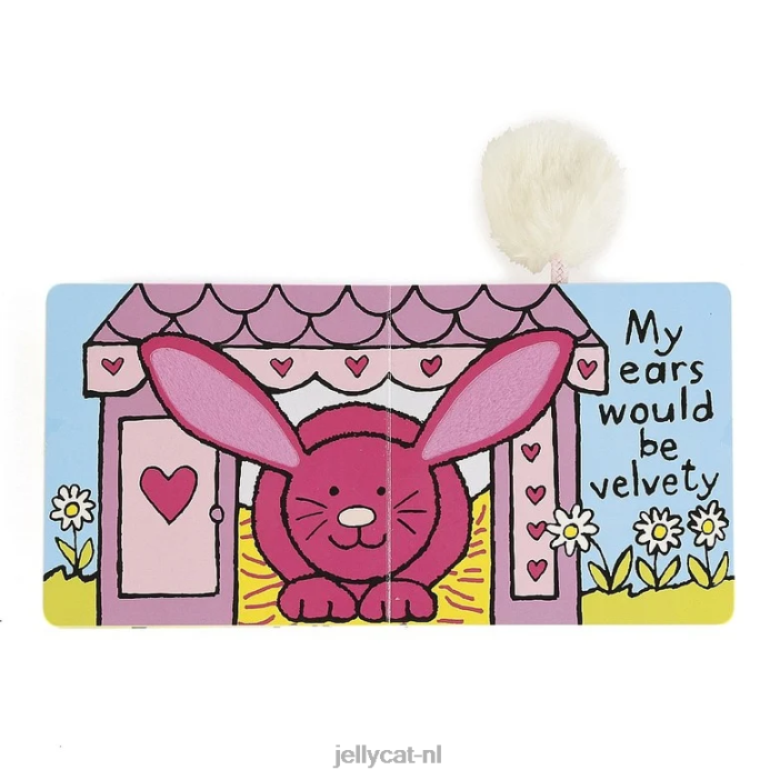 Jellycat als ik een konijn was boek veelkleurig NJJ68687 boek