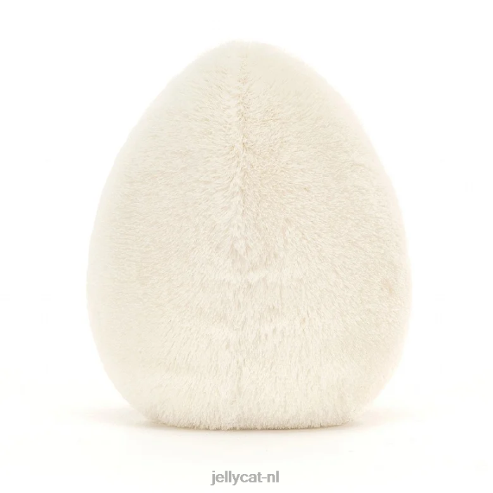 Jellycat amusant gekookt ei chic wit en geel NJJ6855 speelgoed-