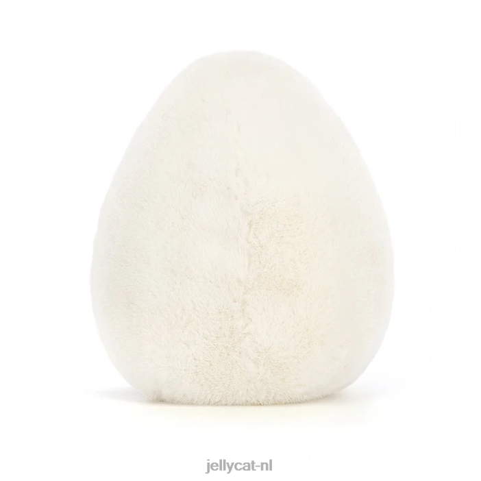 Jellycat amusant gekookt ei chic wit en geel NJJ6855 speelgoed-