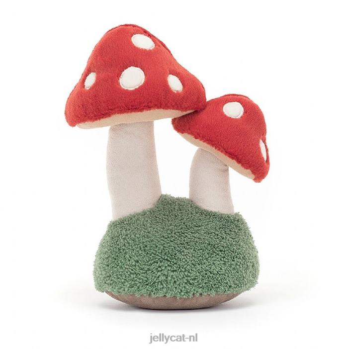 Jellycat amusant paar paddenstoeltjes veelkleurig NJJ68604 speelgoed-