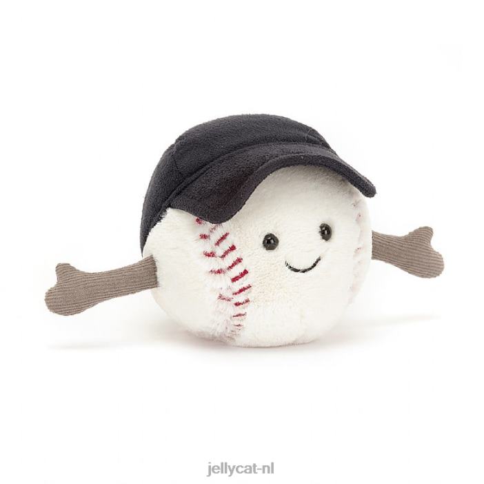 Jellycat amusant sporthonkbal wit NJJ6876 speelgoed-