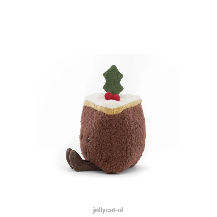 Jellycat amusant stuk kersttaart meerkleurig NJJ68199 speelgoed-