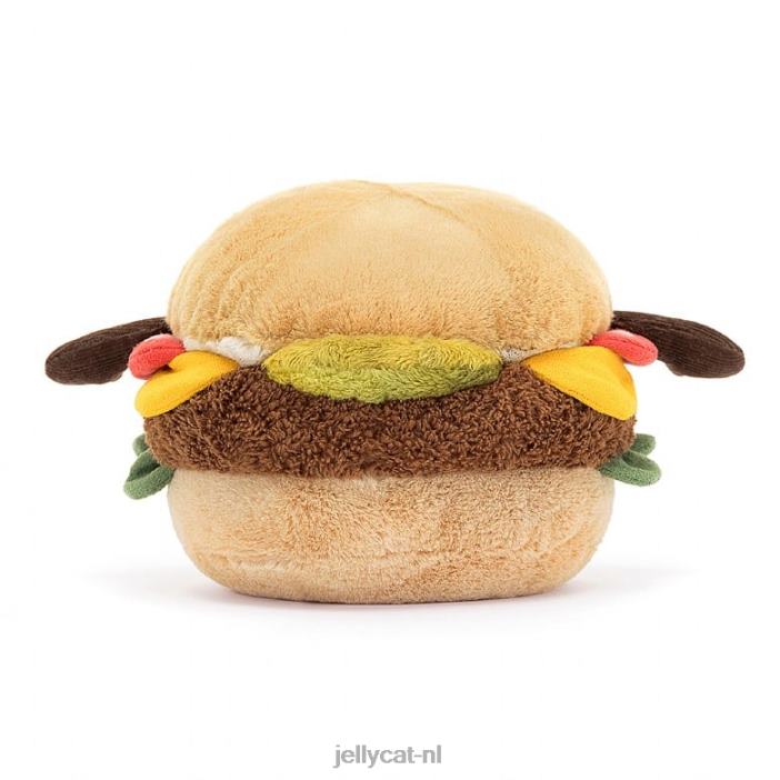 Jellycat amusante burger meerkleurig NJJ6888 speelgoed-