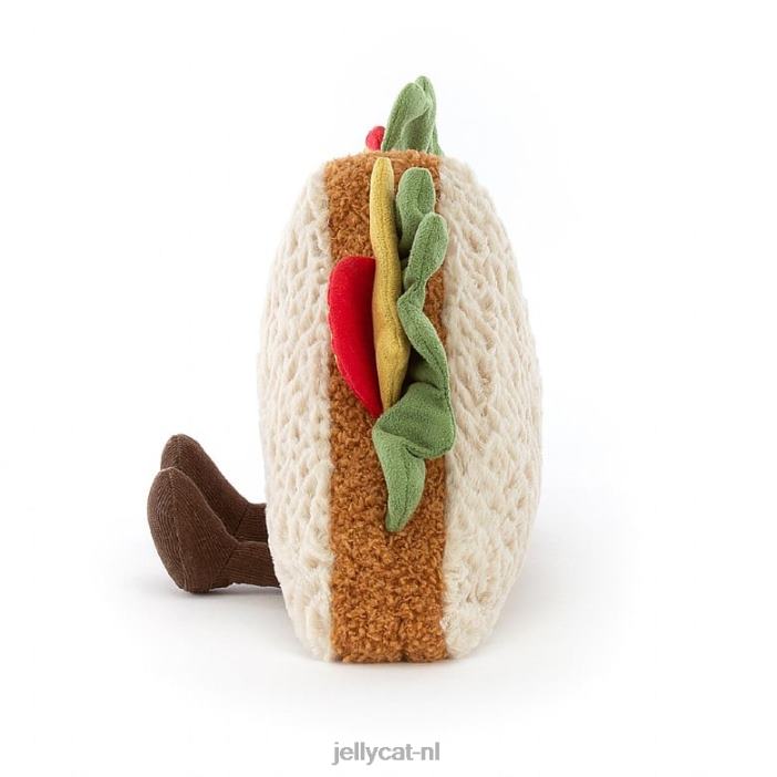 Jellycat amusante sandwich beige NJJ68164 speelgoed-