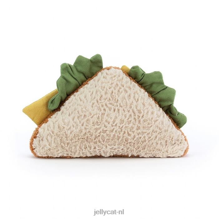 Jellycat amusante sandwich beige NJJ68164 speelgoed-