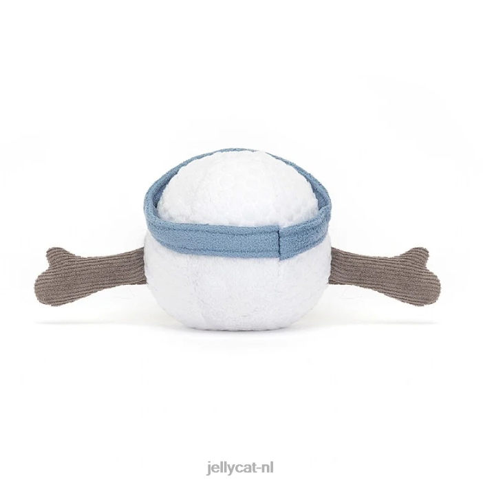 Jellycat amusante sportgolfbalcrème NJJ6847 speelgoed-