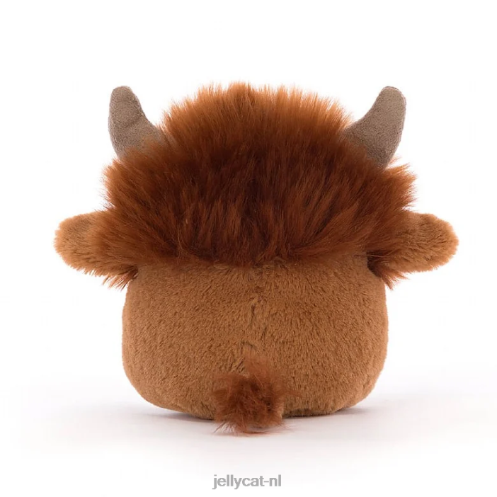 Jellycat amuseabean hoogland koe bruin NJJ6882 speelgoed-
