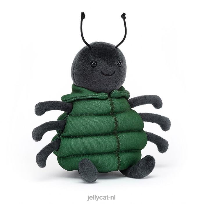 Jellycat anoraknid spin zwart NJJ68377 speelgoed-