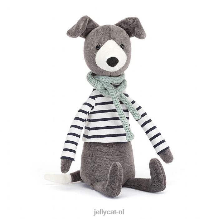 Jellycat beatnik buddy whippit grijs NJJ68117 speelgoed-
