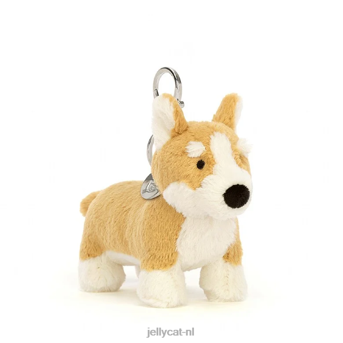 Jellycat betty corgi tasbedel honing NJJ6884 accessoire