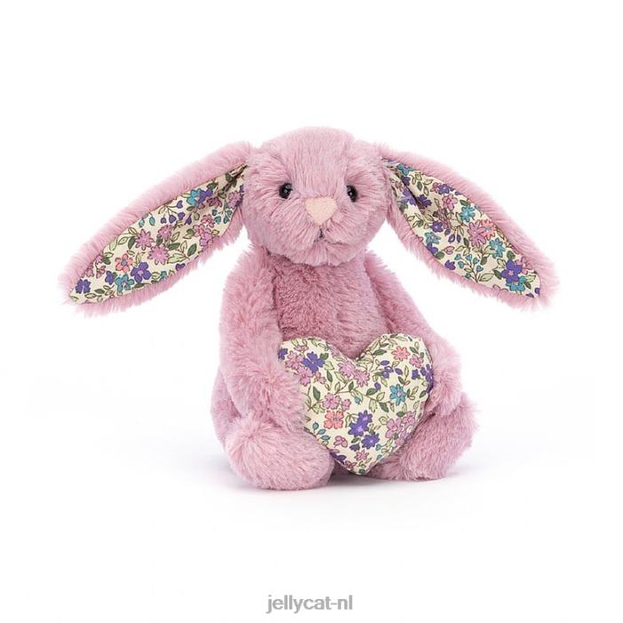 Jellycat bloesem hart tulp konijntje roze NJJ68348 speelgoed-