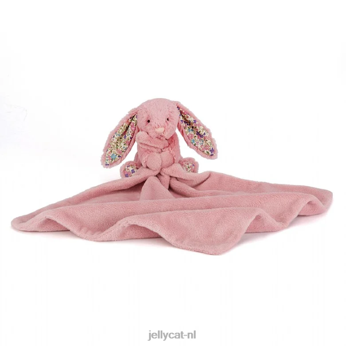 Jellycat bloesem tulp konijntje fopspeen roze NJJ68311 speelgoed-