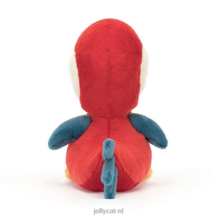 Jellycat bodacious snavelpapegaai rood NJJ68252 speelgoed-