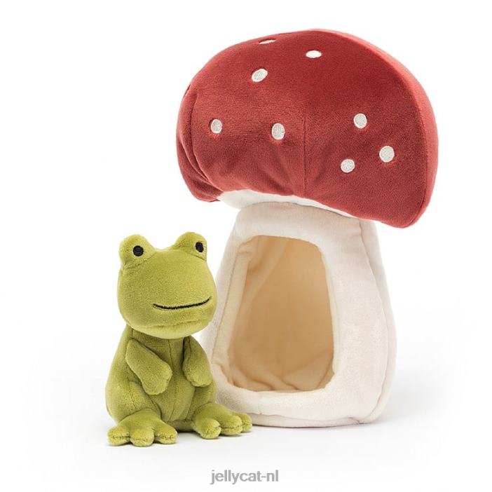 Jellycat bosfauna kikker groen NJJ68143 speelgoed-