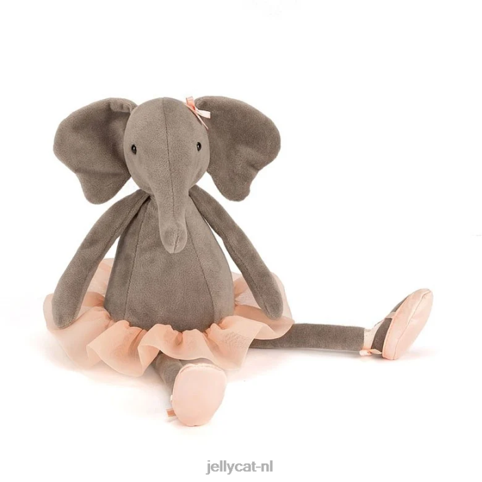 Jellycat dansende Darcey olifant grijs NJJ68340 speelgoed-