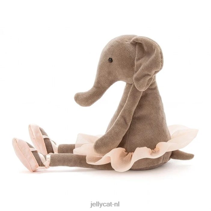 Jellycat dansende Darcey olifant grijs NJJ68340 speelgoed-
