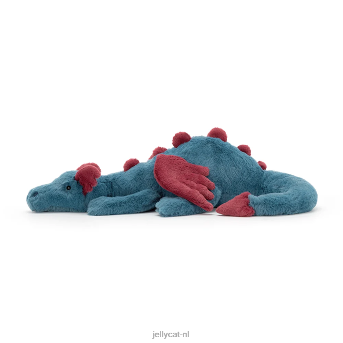 Jellycat dexter draak blauw NJJ68622 speelgoed-