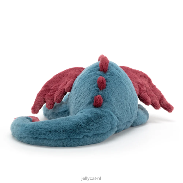 Jellycat dexter draak blauw NJJ68622 speelgoed-
