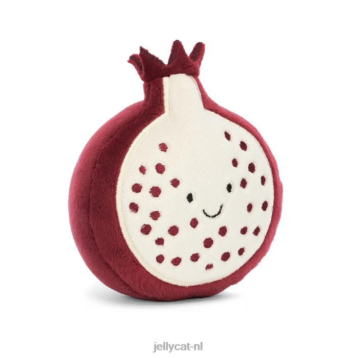 Jellycat fantastisch fruitgranaatappelrood NJJ68545 speelgoed-
