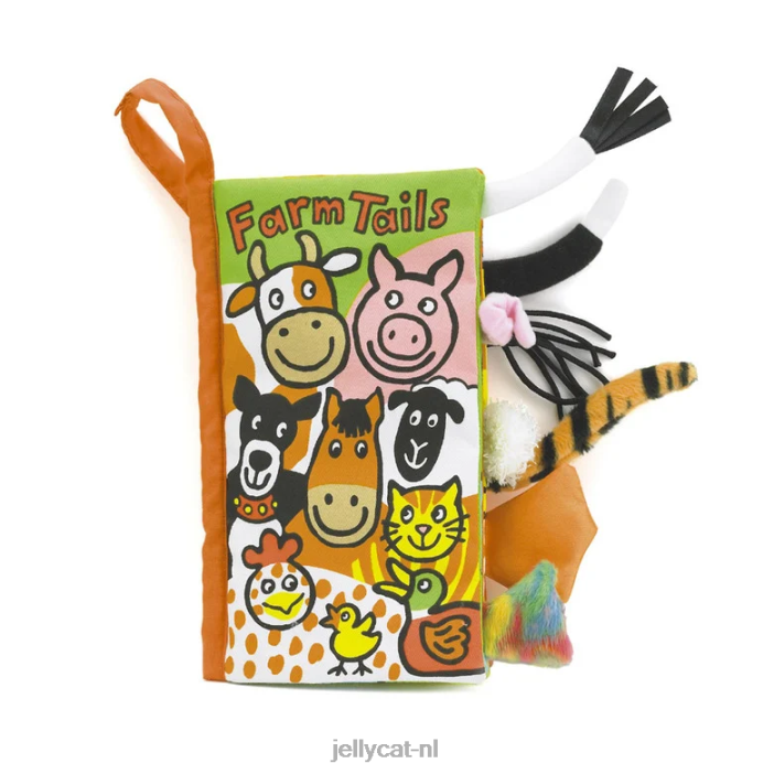 Jellycat farm tails boek meerkleurig NJJ68757 boek