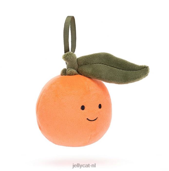 Jellycat feestelijke dwaasheid clementine sinaasappel NJJ6863 speelgoed-