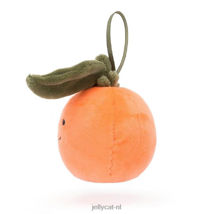 Jellycat feestelijke dwaasheid clementine sinaasappel NJJ6863 speelgoed-