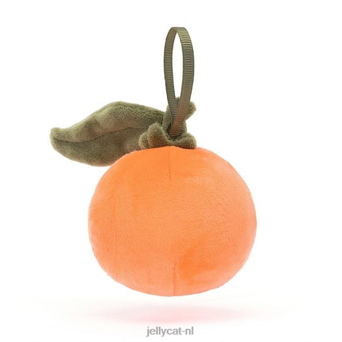 Jellycat feestelijke dwaasheid clementine sinaasappel NJJ6863 speelgoed-
