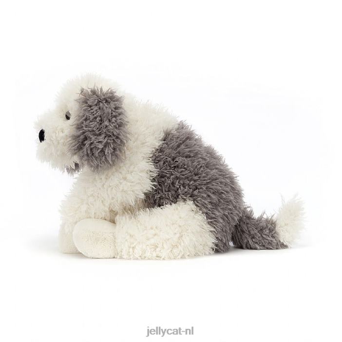 Jellycat floofie herdershond grijs en wit NJJ68403 speelgoed-