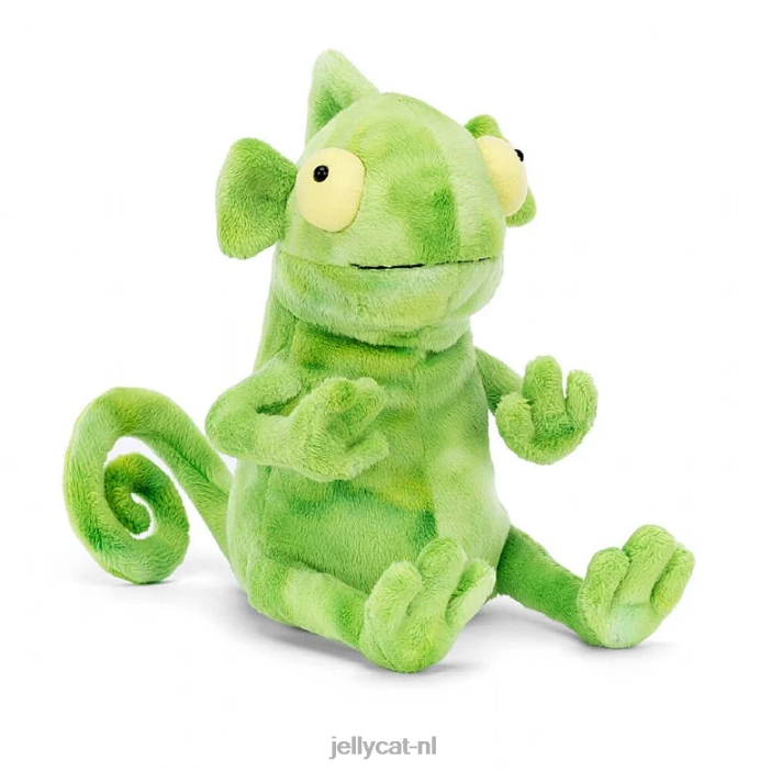 Jellycat frankie hagedis met rucheshals groen NJJ68301 speelgoed-