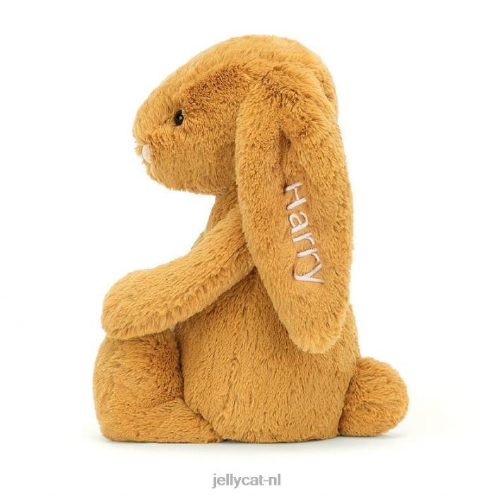 Jellycat gepersonaliseerd verlegen en konijntje medium goud NJJ68214 speelgoed-