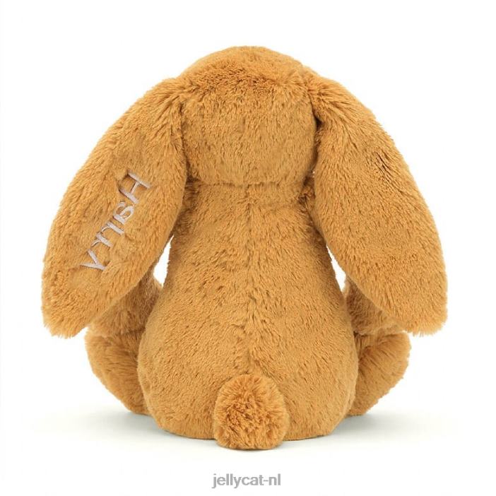 Jellycat gepersonaliseerd verlegen en konijntje medium goud NJJ68214 speelgoed-