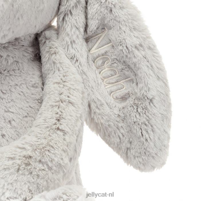 Jellycat gepersonaliseerd verlegen konijntje enorm zilver NJJ68450 speelgoed-