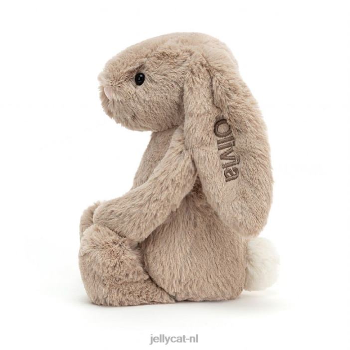 Jellycat gepersonaliseerd verlegen konijntje medium beige NJJ6869 speelgoed-