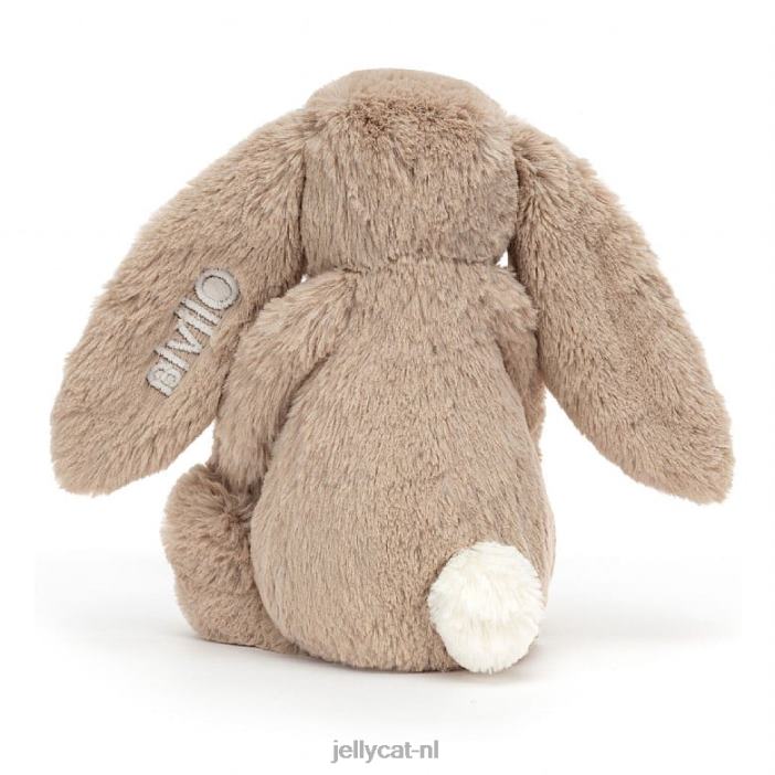 Jellycat gepersonaliseerd verlegen konijntje medium beige NJJ6869 speelgoed-